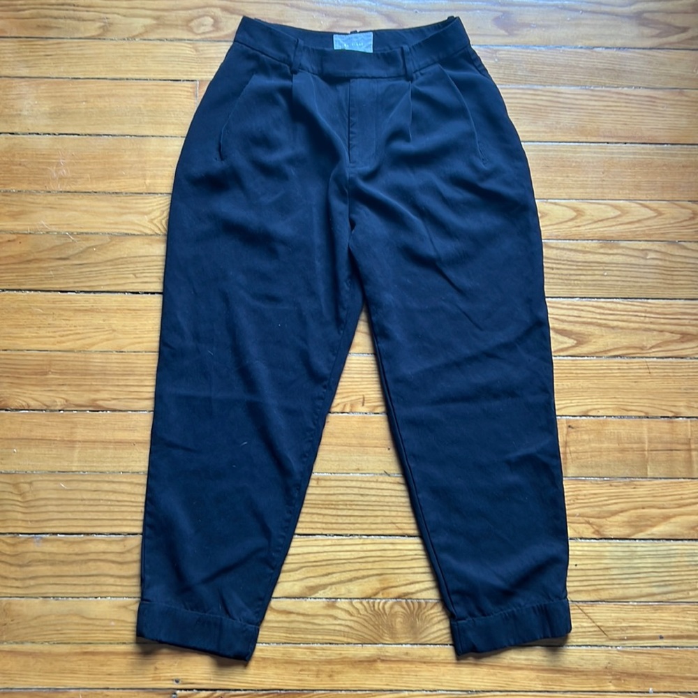 Everlane Black Trousers - “Put Together Pleat Pant” in size 2